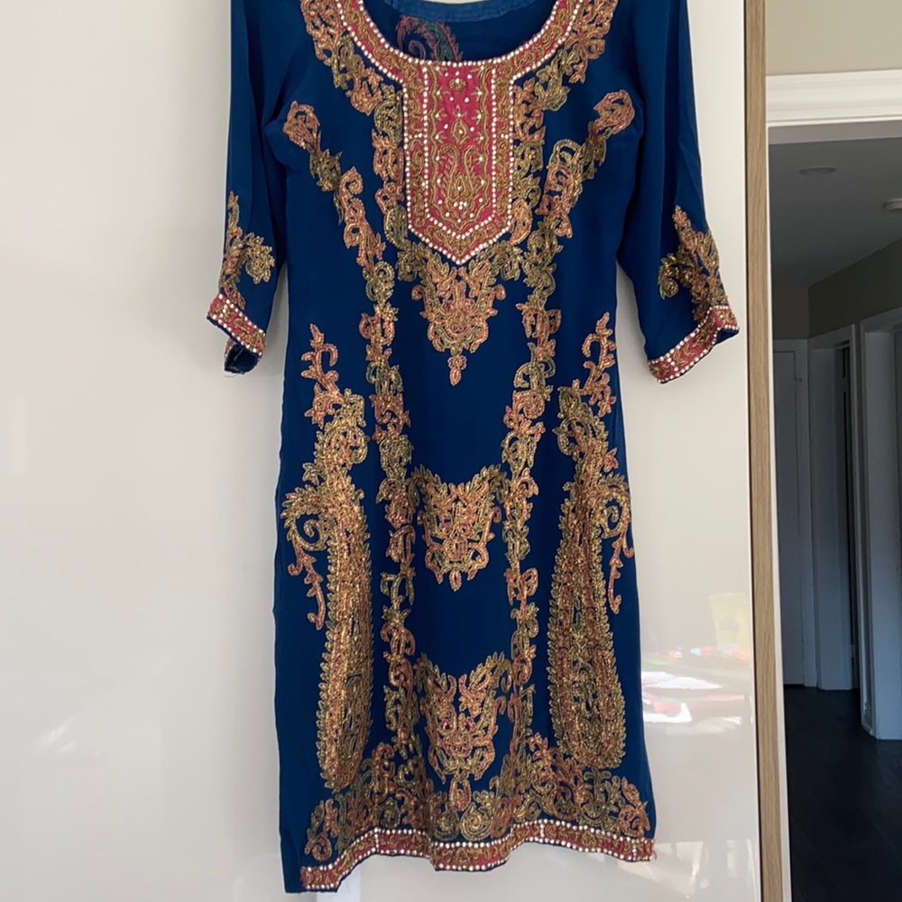Salwar kameez  tilla, sequins & threadwork